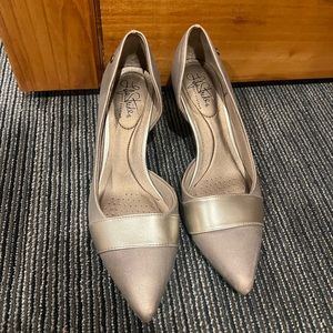 Life Stride Mini Heels- Rose Gold & Pewter Pink